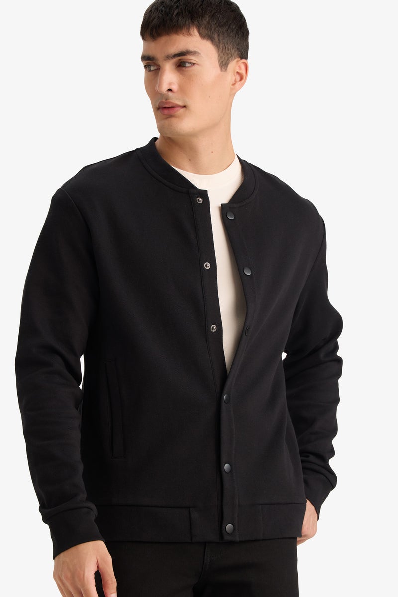 DeFacto Black Man Cardigan Casual - Image 1